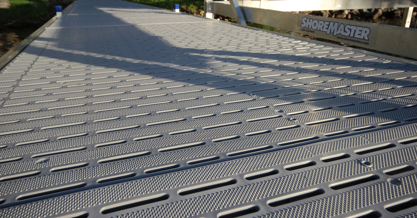 Thru Flow Decking 1'X4' grey