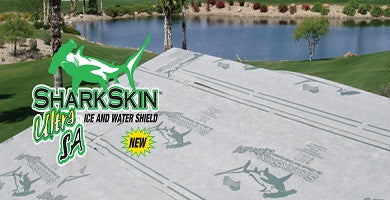 Sharkskin Roofing Underlayment self adheres to your roof and is designed to work with nearly all roofing systems.Grace Ice water shield,